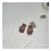 Versión coreana de guantes de cinco dedos para niños otoño e invierno retro lunares contraste de color guantes de dedo para niños y niñas estudiantes guantes de escritura lote