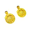 Tienda de Oro Mismo Estilo Oro Antiguo Microincrustado Cruz Giratoria Flor Brújula Colgante Nuevo Estilo Chino Hueco Filigrana Brújula Colgante