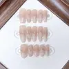 Daiyueda Uñas Portátiles Hechas a Mano Mermaid Story Concha Tridimensional Cola de Pez Pintada a Mano Parche de Arte de Uñas Estilo Ojo de Gato