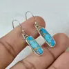Cao Shi Xiaohongshu Estilo Étnico Pendientes de Mármol Sintético para Mujer Textura de Pegatina Imitación Piedra Natural Estilo Étnico Modelo Más Vendido