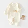 Enterizo de Bebé para Primavera y Otoño Recién Nacido Manga Larga Terciopelo Suave Ropa de Mariposa Pijamas Mono sin Costuras para Bebé Ropa para Gatear
