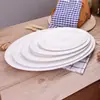 Comedor Moderno Estilo Europeo Hogar Plato Blanco Puro para Pescado Plato Ovalado Poco Profundo Plato de Hotel Plato para Platos Fríos Plato para Pescado al Vapor Cerámica Espesada