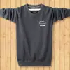 Suéter Espeso con Forro de Lana para Otoño e Invierno para Hombre Cuello Redondo Talla Grande Manga Larga Camiseta Cálida con Base de Lana Ropa para Hombre