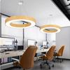 Lámpara Colgante LED Diseño Creativo Redonda/Hexagonal con Textura de Madera para Jardín de Infantes, Gimnasio, Salón de Baile, Yoga