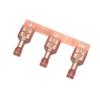 Terminal Recto Hembra de Boca Ovalada, Terminal Continuo Prensado en Frío, Terminal con Funda Aislante de Nylon, Conector Recto Hembra Enchufe Hembra