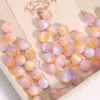 Rosa Marrón Estilo Suave Suave Ligero Imitación Ojo de Gato Resina Cuentas Redondas DIY Pulsera Collar Joyería Hecha a Mano Materiales Accesorios para Cuentas