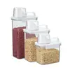 Contenedor de Arroz Estilo Japonés Tarro de Almacenamiento de Harina Sellado a Prueba de Insectos y Humedad Caja de Almacenamiento para Granos y Cereales, Almidón, Frijoles