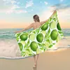 Toalla de playa de microfibra impresa digitalmente, de secado rápido y absorbente, toalla de baño de tamaño grande, chal y tapete para vacaciones en la playa