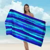 Toalha de Praia Estampada Transfronteiriça, Xale de Praia de Microfibra para Adultos, Toalha de Banho Absorvente de Água de Secagem Rápida, Toalha para Esportes Aquáticos