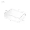 Caja de almacenamiento de plástico transparente con tapa, caja de almacenamiento sellada, caja organizadora de escritorio, caja de almacenamiento para medicamentos y documentos, tamaño extragrande