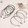 Diadema Básica de Metal Simple para Lavado de Cara, Pasador de Pelo Sin Costuras a Presión en la Parte Posterior de la Cabeza, Diadema, Accesorios para el Cabello al por Mayor