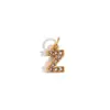 Moda de Nicho Europea y Americana Accesorios de Joyería Populares Simples Acero Inoxidable Chapado en Oro de 18 Quilates Colgante de Letra Mini