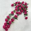 Simulação rosa Parede casamento pendurado coroa de flores arco decoração artesanal rosa videira atacado de alta qualidade cross-border flores falsas