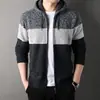 Sudadera con capucha para hombre nueva de Otoño e Invierno 2026, Engrosada y Cálida, Cárdigan de Punto Versátil, Chaqueta Suéter Casual, Moderna