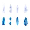 Juego de moldes de silicona para pendientes y colgantes de piedra de cristal para hacer joyas, triunfantes, DIY