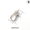 Cadena de Amuletos Budistas Tailandeses Joyería Botón DIY Acero de Titanio Acero Inoxidable Hebilla de Resorte Anillo Abierto Hebilla de Collar Hebilla Wm Joyería Xa