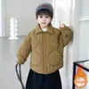Roupas de Algodão para Meninos Outono e Inverno 2026 Novo Estilo Roupas de Inverno para Bebê Jaqueta Roupas de Algodão para Crianças com Lã Acolchoada Jaqueta de Algodão Estilosa Tendência