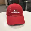 Boné de Baseball Rasgado Estilo Coreano Verão Novo Masculino e Feminino Rua Hip-Hop Chapéu com Letra g Mostrando o Rosto Boné de Pato Pequeno Bordado