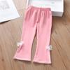 Pantalones de Niña Otoño 2025 Nuevos de Campana Estilo Verano Estilo Coreano Pantalones Leggings de Primavera y Otoño para Niños para Usar por Encima