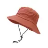Chapéu de Pescador Impermeável Fino de Secagem Rápida para Uso Externo no Verão para Mulheres, Chapéu de Sol que Pode Ser Guardado em uma Bolsa, Chapéu Portátil de Proteção Solar para Montanhismo