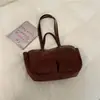 Bolso cubeta retro minimalista nuevo, bolso casual de moda, bolso de hombro para mujer con textura nuevo de otoño 2026