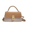 Bolso de Primavera 2025 para Mujer, Bolso Textil Personalizado para Viajero, Color Popular en Contraste, Bolso Cruzado Versátil, Bolso de Hombro Cuadrado Pequeño