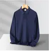 Camisa Polo de Negocios Otoñal con Cuello Solapa y Manga Larga para Hombre, Ropa de Trabajo de Alta Gama, Camisa Publicitaria Cultural con Bordado y Estampado