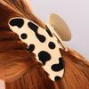 Gores Clipes de Garra Fofos Estampa de Vaca Estilo Clip-in Coque Doce na Parte de Trás da Cabeça Presilha Tubarão Grampo de Cabelo Feminino Acessório de Cabelo Versátil