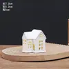 Artesanato de Casa Pequena de Natal em Cerâmica Velas Criativas de LED Atmosfera Festiva Europeia e Americana Decorações de Luz Noturna para Casa
