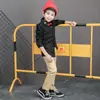 Camisa Coreana para Niños Primavera 2023 Camisa de Manga Larga para Bebé Moda Blanca Gruesa de Felpa