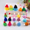 Sombrero Pequeño de Punto para Hacer Tú Mismo con Hilo, Cuchillo y Tenedor, Bufanda para Pulgar, Paleta, Pato Mini Decoración Navideña Pequeña