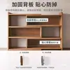 Estante de chão estante retrátil cor de madeira maciça armário de armazenamento simples para casa armário baixo estante de armazenamento para mesa de estudante