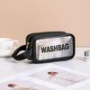 Bolsa de almacenamiento para artículos de tocador de gran capacidad y gruesa, bolsa de almacenamiento portátil para cosméticos, bolsa de viaje portátil para cosméticos para mujer