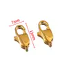 Acero Inoxidable Chapado en Oro Resistente al Color Hebilla de Langosta Hebilla de Resorte Cuadrada Hebilla de Conexión para Collar Pulsera Accesorios de Joyería