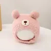 Touca de Bebê Outono e Inverno Touca de Proteção para Orelhas de Recém-nascido Algodão Puro Fofa Quente Tricô Pelúcia para Bebês Meninos e Meninas