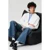 Contéstame Sudadera con Cuello Redondo de Dos Piezas Falsas de Estilo Americano Moderno para Hombre, Top Holgado Versátil W521