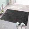 Tapete de veludo grosso de lã longa, tapete absorvente de cor sólida para porta de banheiro, cobertor de veludo absorvente para porta de banheiro