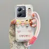 Adecuado para vivoY78 Crybaby Y17 chicas V30LITE perro de orejas grandes lindo S19 funda de teléfono de muñeca 3D, lujo ligero