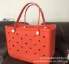 Lindos accesorios para vacaciones de verano, bolso de hombro de EVA, bolso de playa mini de gelatina DIY, bolso de mano