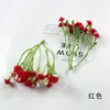 Flor de Gestación de Pegamento Suave de 3 Picos Imitación Cadena de Flores Accesorios para Broche de Pelo Tocado Caja de Regalo Serie Mori Bolsa de Materiales para Sostener Flores