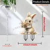 Estacas de acrílico para decoración de jardín y césped, adecuadas para macetas y céspedes, con diseños de animales como ranas y pájaros