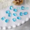 Rinestones para Uñas Ice-Clear Tendencia Verano Coloridos Rinestones de Base Puntiaguda Rinestones Transparentes Irregulares Rinestones Rectangulares de Corazón Ovalados para Uñas