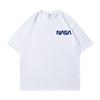 240g Niebla Pesada Esenciales Multilínea Doble Fila Felpa Suelta Manga Corta 25 Verano Tendencia Camiseta de Pareja para Hombres y Mujeres