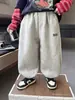 Q023 Pantalones de Otoño para Niños Nuevo Estilo Coreano Moda Jogger Pantalones de Chándal Primavera y Otoño Pantalones Largos Deportivos para Niños
