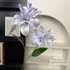 Pintura al óleo de alta gama lirios flores artificiales, flores de boda, flores artificiales, arreglos florales de boda, arreglos florales de suelo, arreglos florales, flores de seda hechas a mano