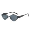 Nuevas gafas de sol metálicas con diamantes transfronterizas 2024 Europa y Estados Unidos red popular con gafas de moda foto callejera gafas de sol de protección solar para mujer