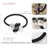 Anillo para el cabello de cristal con pedrería ovalada europeo y americano, temperamento, red social con cuerda para el cabello, cuerda para la cabeza simple para mujer, banda de goma, venta al por mayor