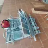 Trasplantadora de Arroz de Seis y Ocho Filas con Ruedas, Trasplantadora de Plántulas de Dos Filas Accionada Manualmente Que No Daña las Plántulas