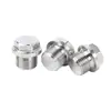 Tapón Hexagonal Exterior de Acero Inoxidable 304 con Brida de Borde Tapón de Tornillo Tapón de Aceite Tapón de Rosca Tapón Hexagonal