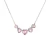 Conjunto de Colar Europeu e Americano Transfronteiriço de Zircônia, Pingente Rosa, Joia de Corrente para Clavícula, Design de Nicho, Versátil, de Alto Padrão, Romântico